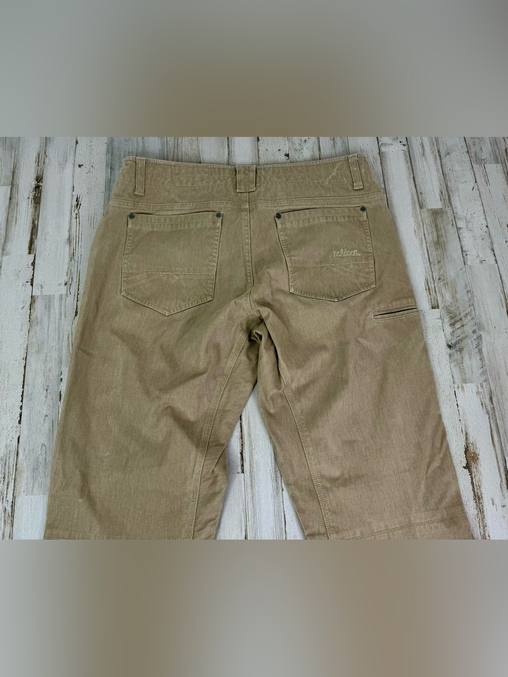 Kuhl Renegade Rock 36x32 Men's Outdoor Hiking Trail Pants, 6 pockets, khaki - Picture 10 of 11